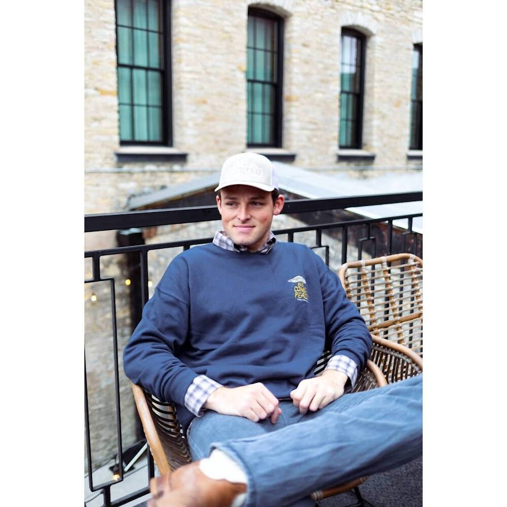 NEW SENDERO PROVISIONS CO. charros & aliens sweatshirt in blue